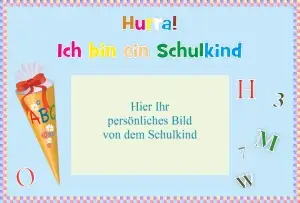 Schulkind in blau